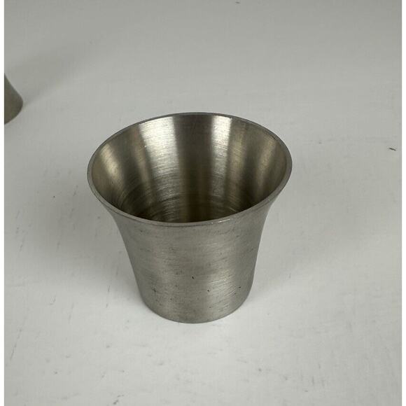Pewter 4 1 oz Shot Cordial Glasses Boardman Collection #1 New Unboxed - Picture 11 of 13